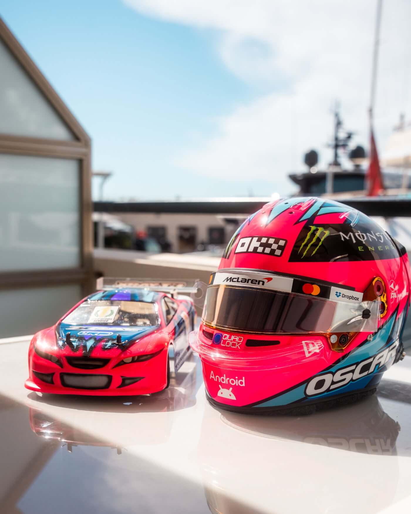 1:2 scale 2025 Las Vegas Helmet - Oscar Piastri - Image 5